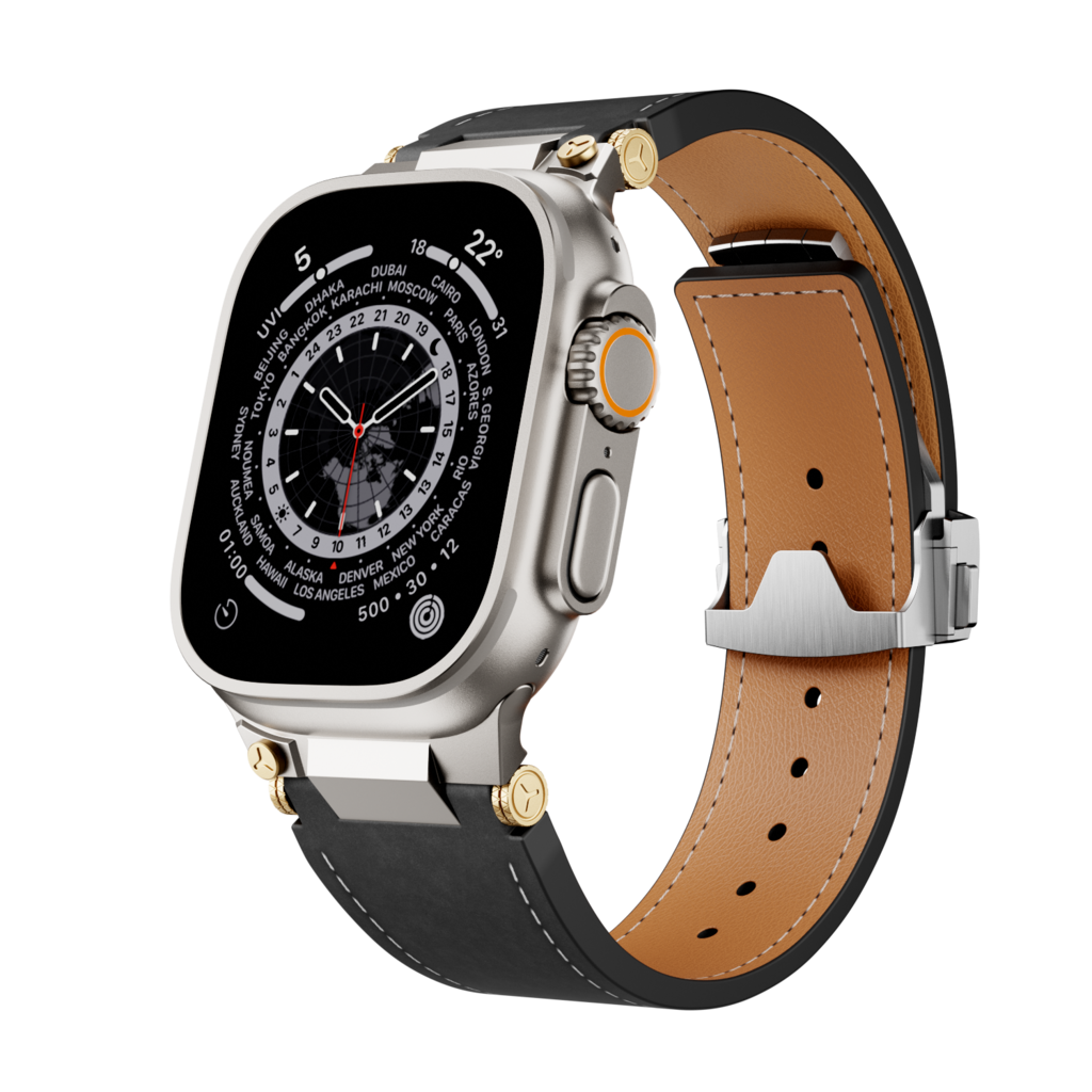 Mecha Leather Band For Apple Watch