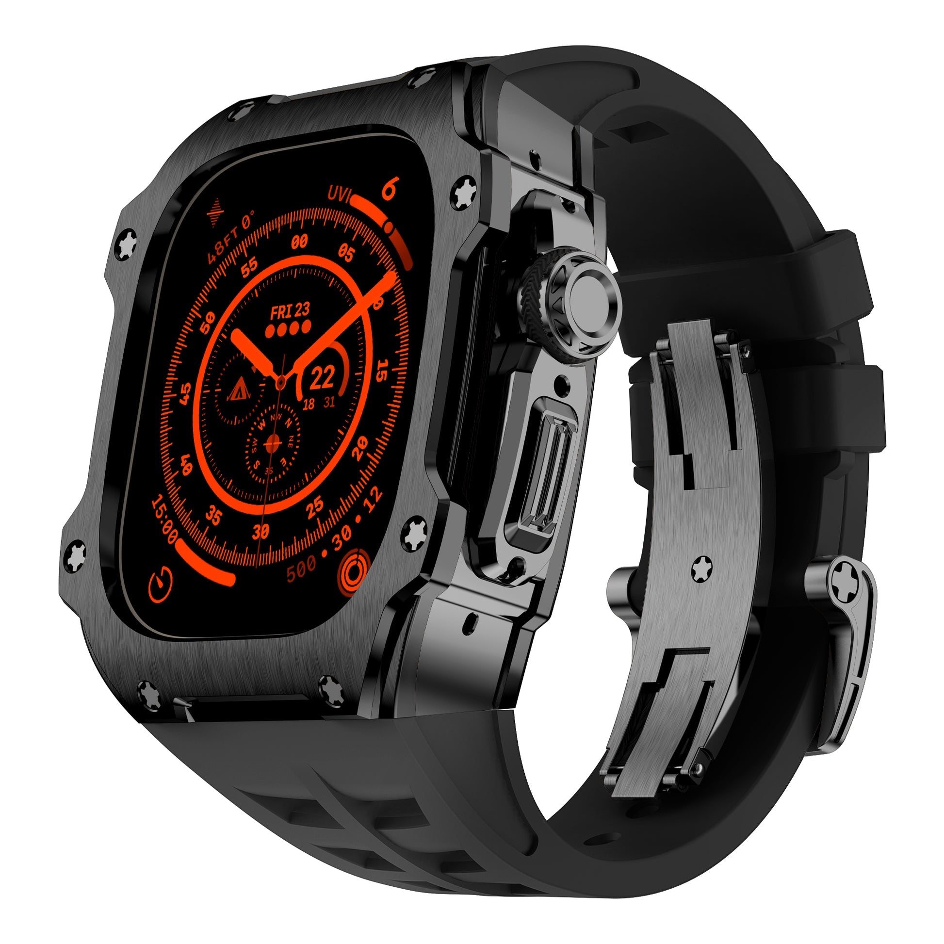 RM7015 Series Dark Vanguard Stainless steel Apple Watch Ultra Case