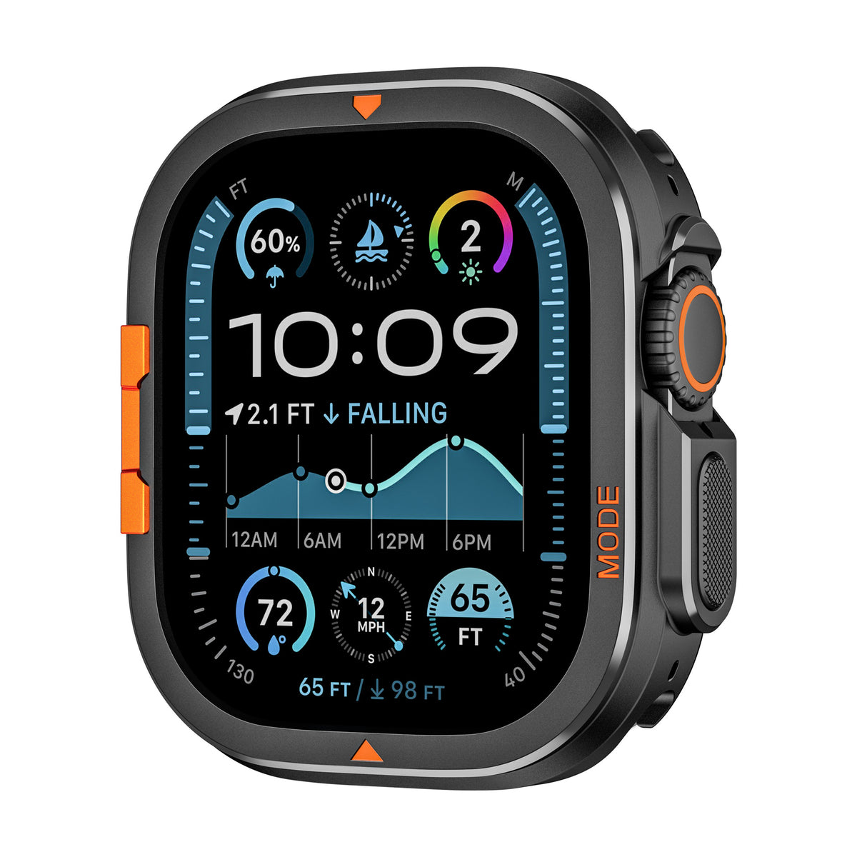 Waterproof Case Case For Apple Watch Series 49mm Metal Protective 