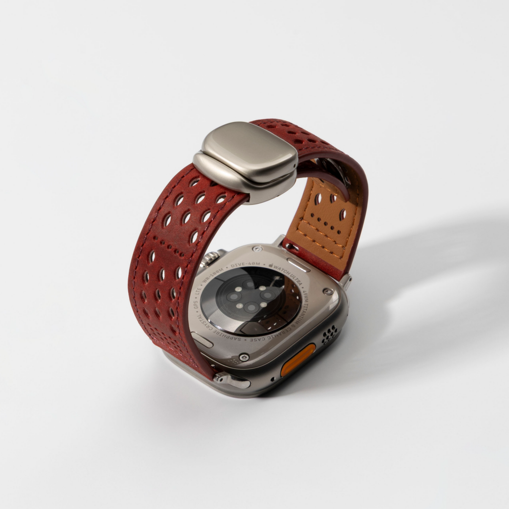 Breathable Leather Band for Apple Watch