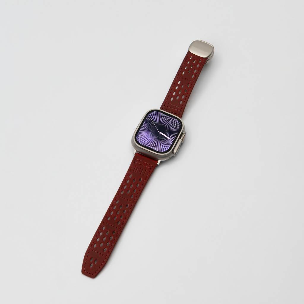 Breathable Leather Band for Apple Watch