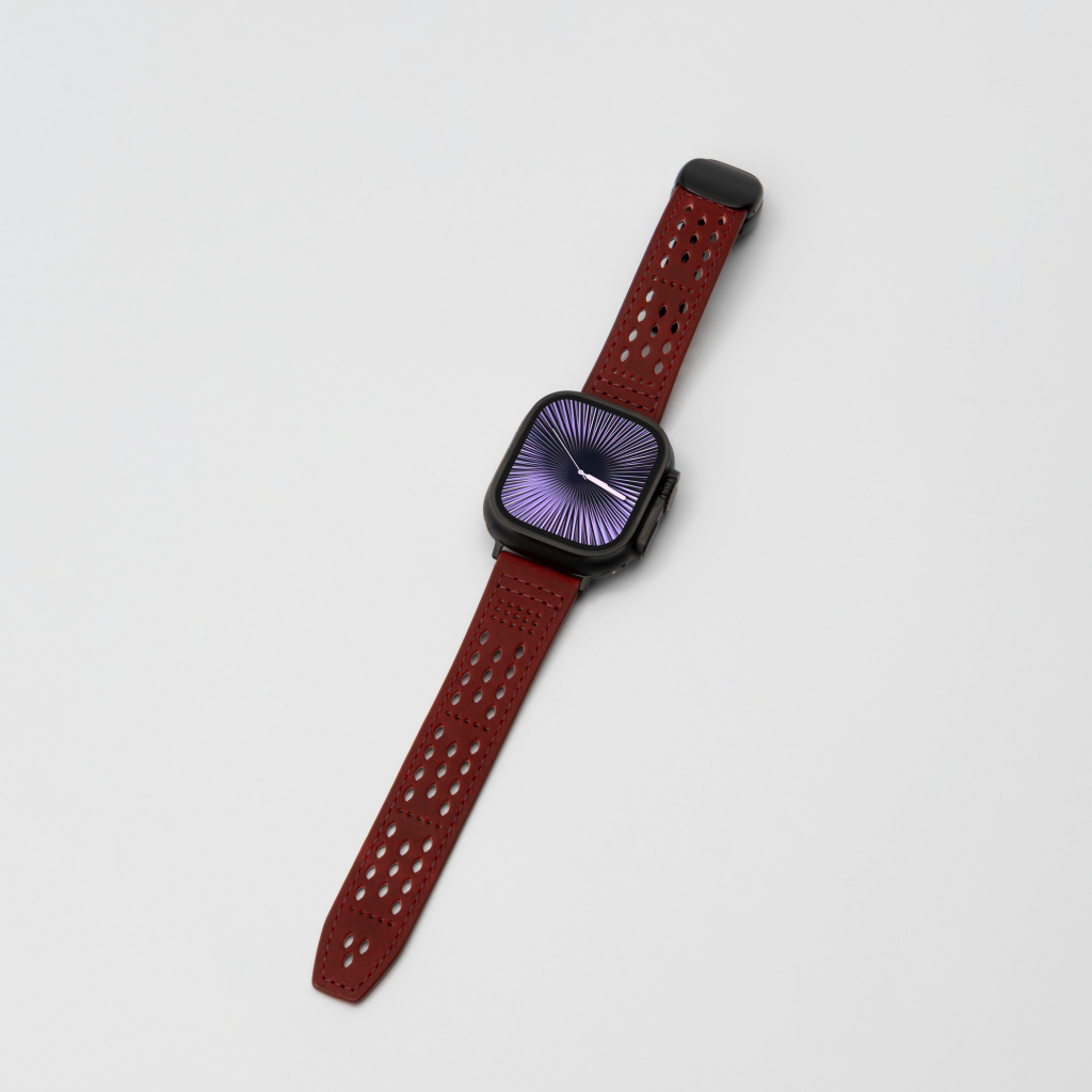 Breathable Leather Band for Apple Watch