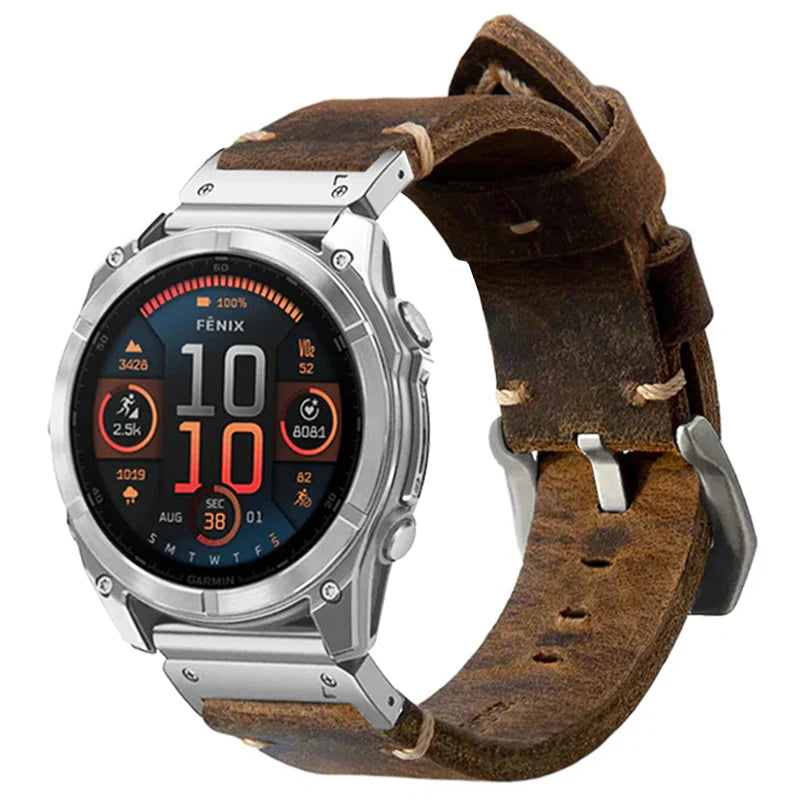 Garmin QuickFit Vintage Leather Band
