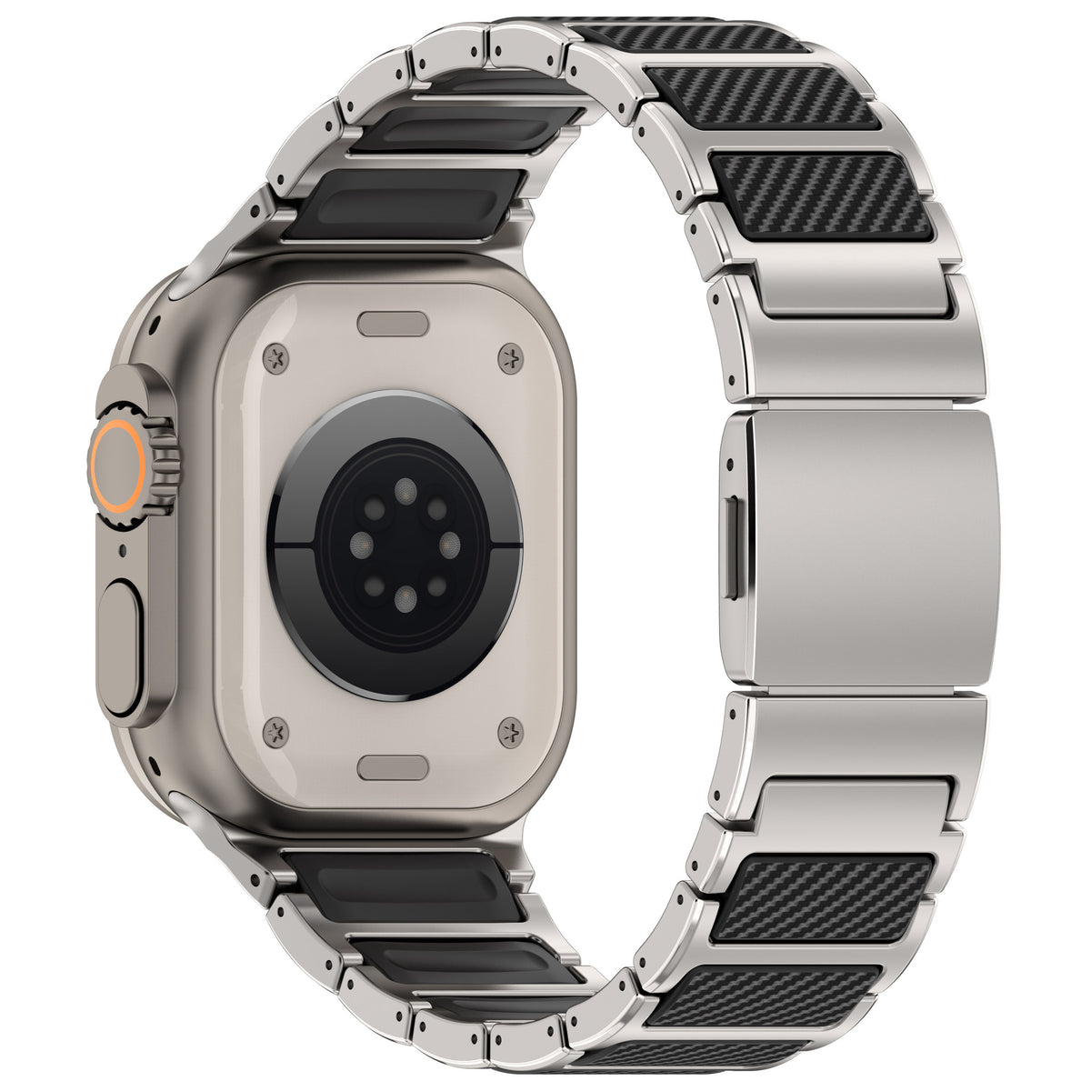 Titanium & Carbon Fiber Magnetic Link Band