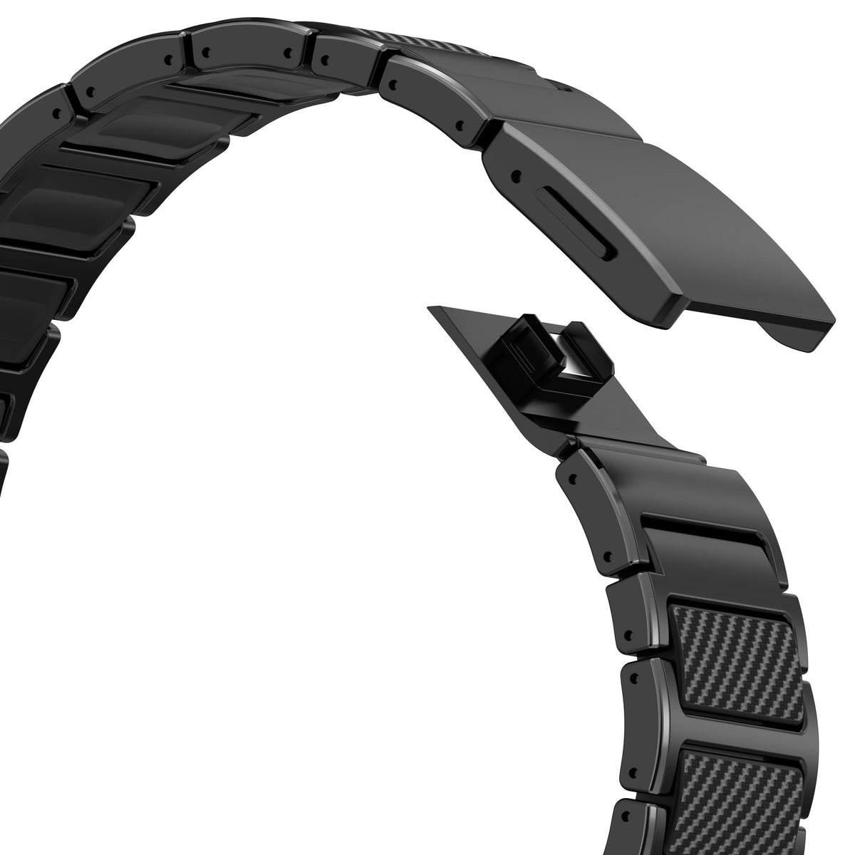 Titanium & Carbon Fiber Magnetic Link Band