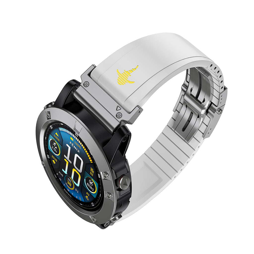 The Shark — Fine Watchmaking Grade FKM Garmin Watch Band