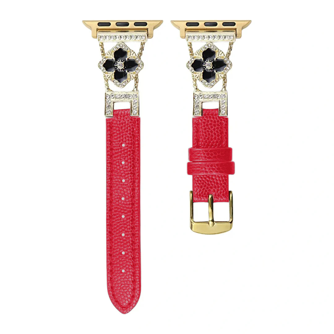 Glitter Leather Strap