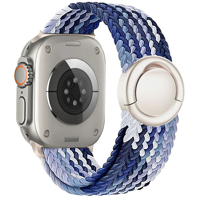 Nylon Round Buckle Band For Apple Watch