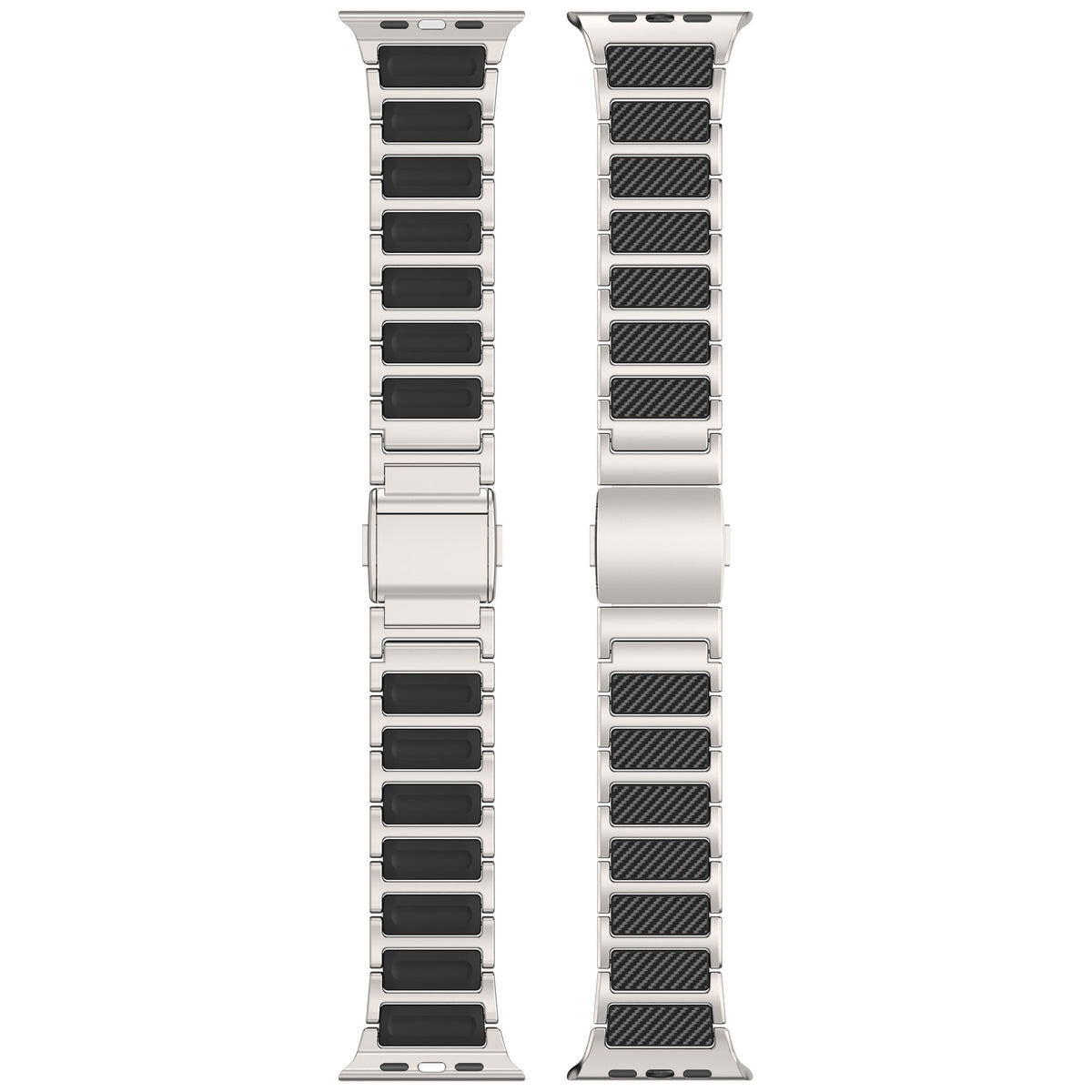 Titanium & Carbon Fiber Magnetic Link Band