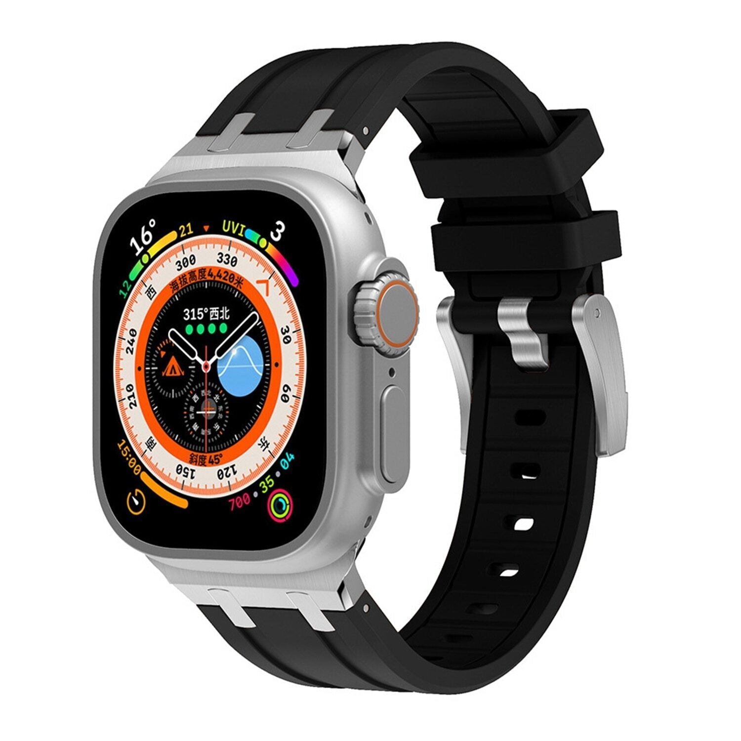 Luxury AP Mod Silicone Band For Apple Watch - Main Image