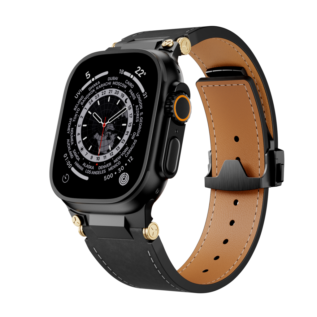 Mecha Leather Band For Apple Watch