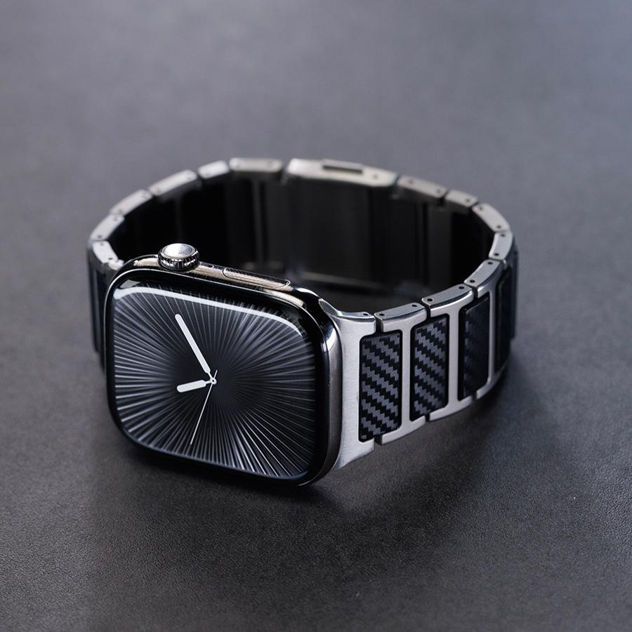 Titanium & Carbon Fiber Magnetic Link Band