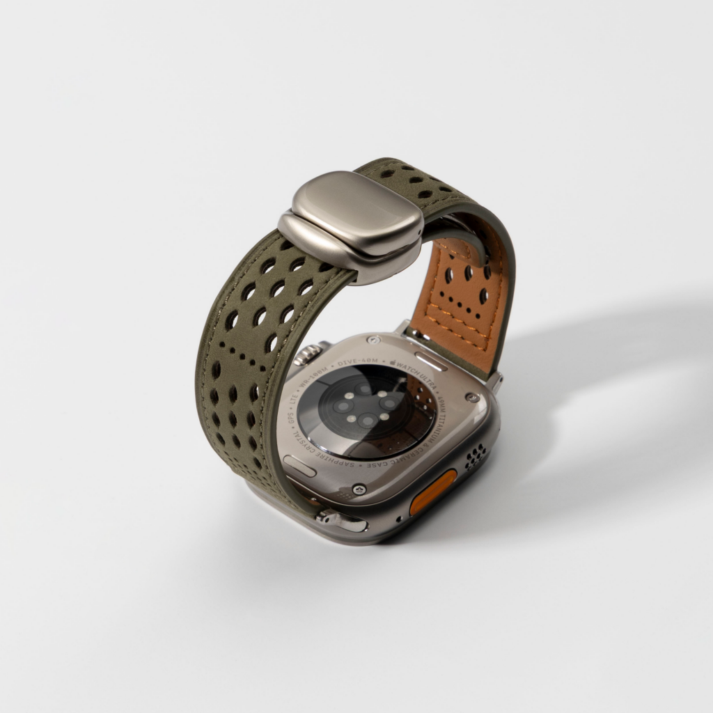 Breathable Leather Band for Apple Watch