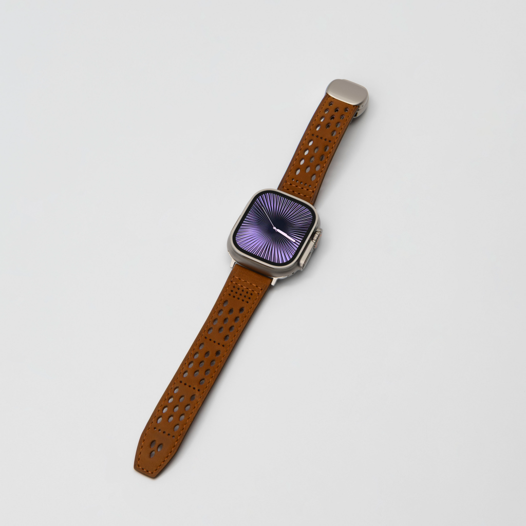 Breathable Leather Band for Apple Watch