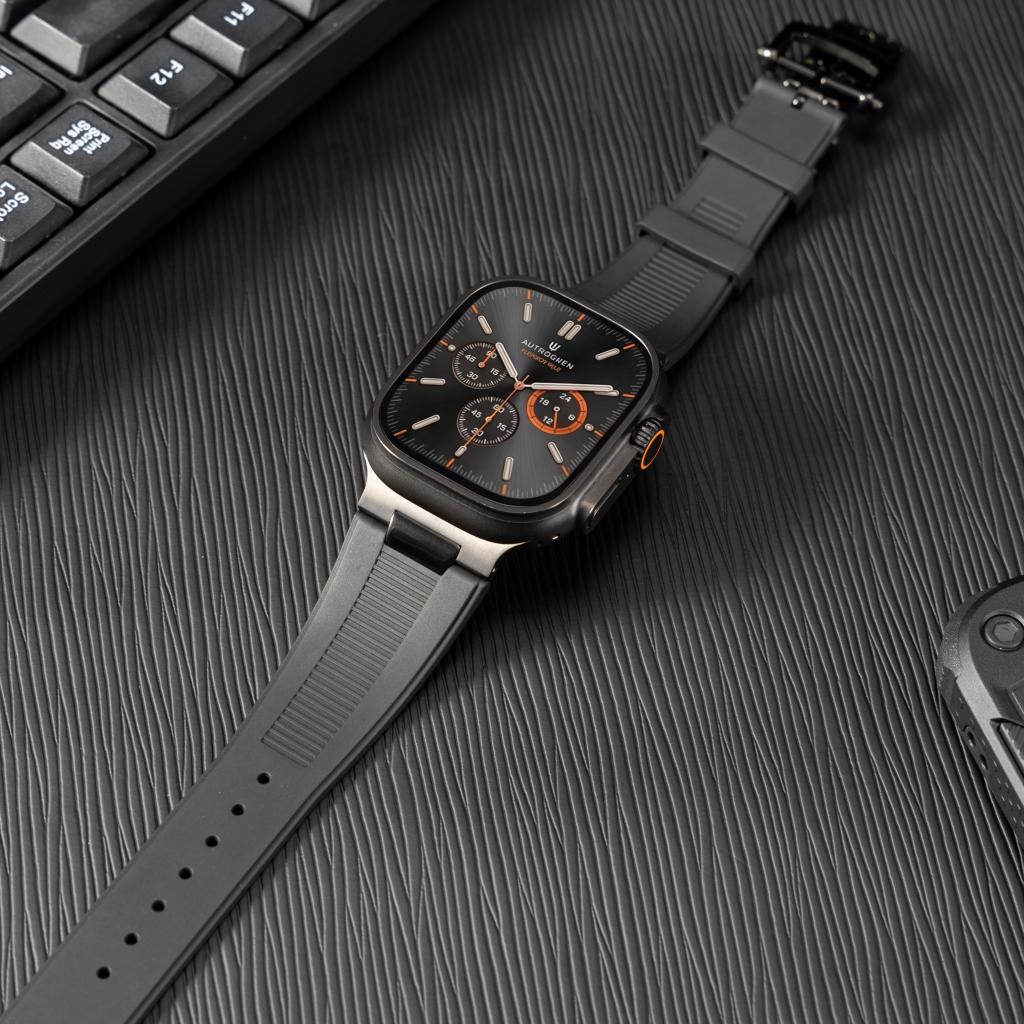 The Chrono-Strata | Fine Watchmaking Grade FKM Apple Watch Band