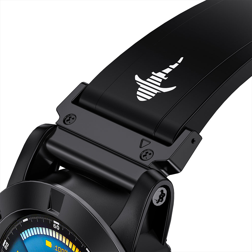 The Shark — Fine Watchmaking Grade FKM Garmin Watch Band