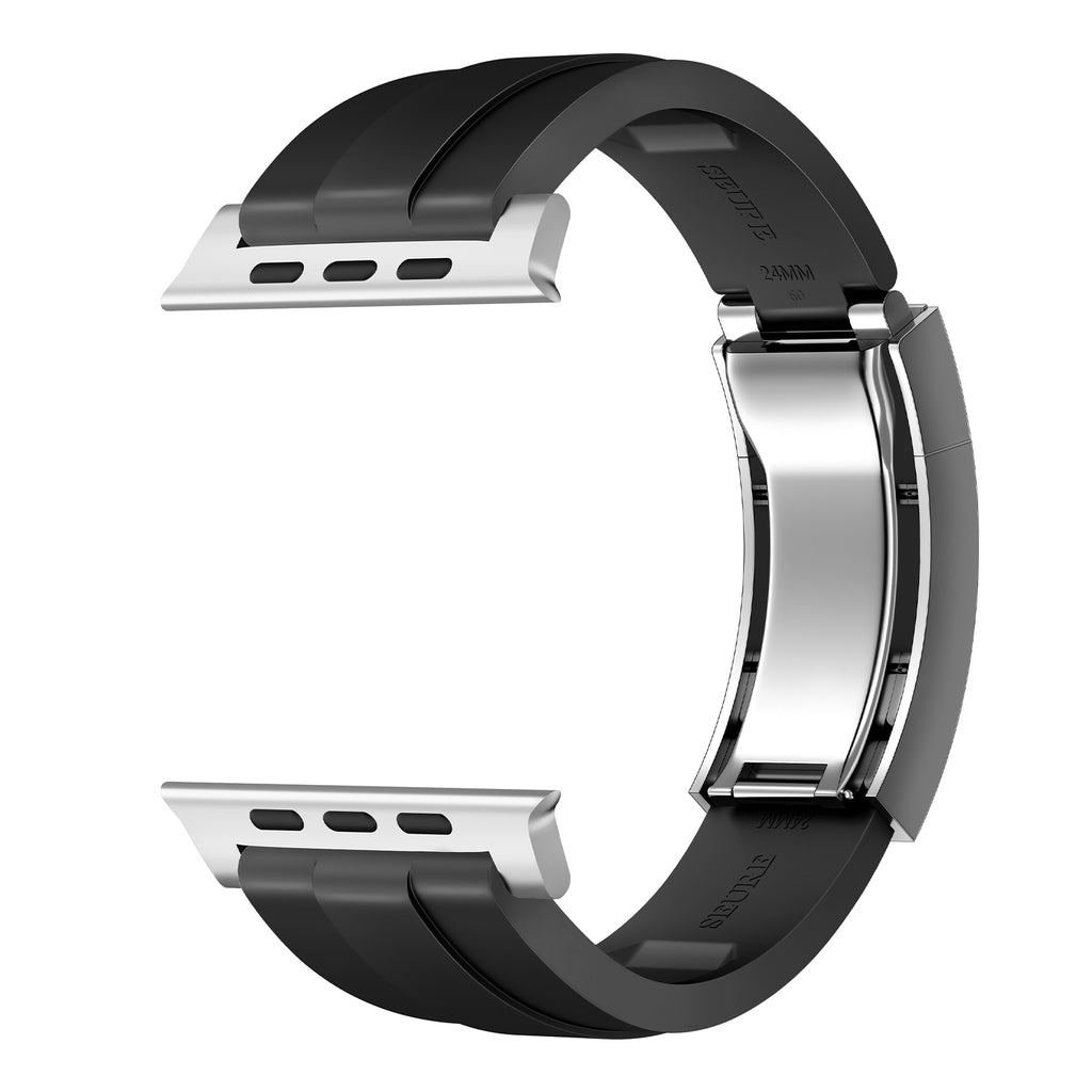 SEURE R Elite FKM Band for Apple Watch | Micro-Adjust Deployment Clasp