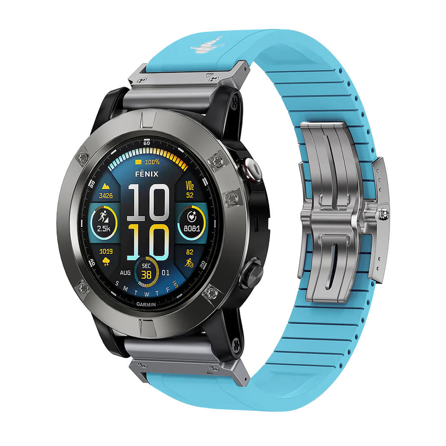 The Shark — Fine Watchmaking Grade FKM Garmin Watch Band