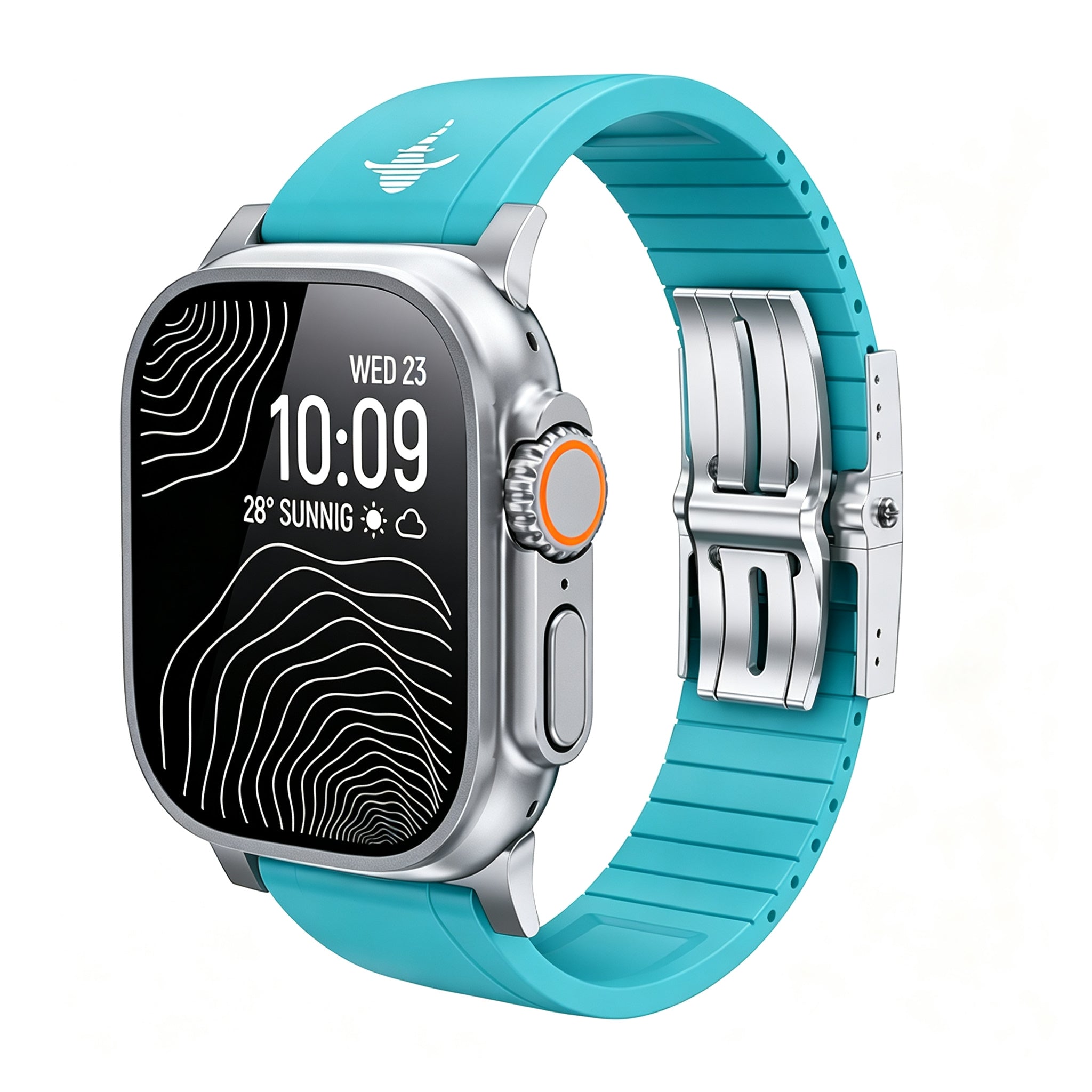 The Shark | FKM Fluororubber Apple Watch Band — Glow-in-the-Dark
