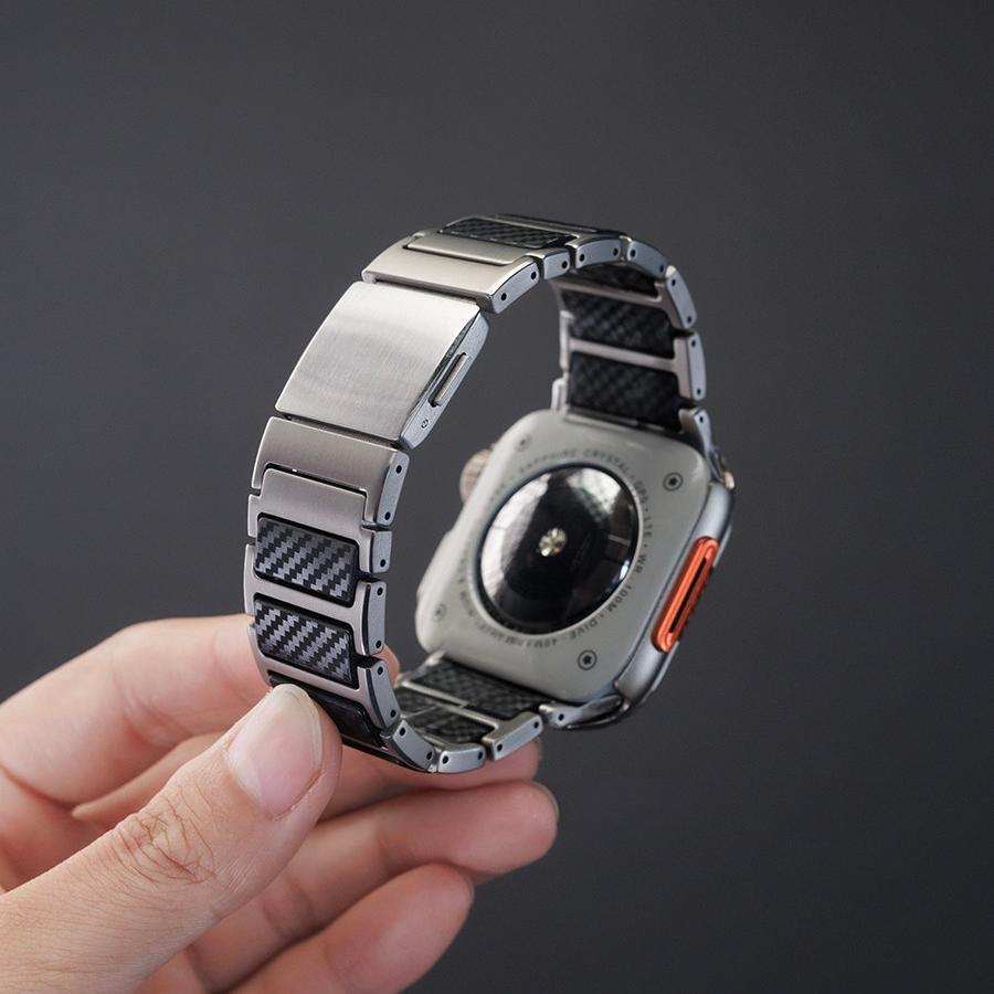 Titanium & Carbon Fiber Magnetic Link Band