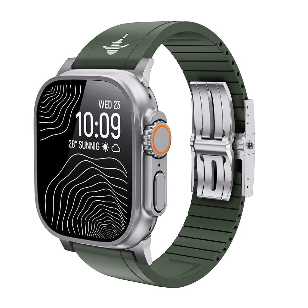The Shark | FKM Fluororubber Apple Watch Band — Glow-in-the-Dark