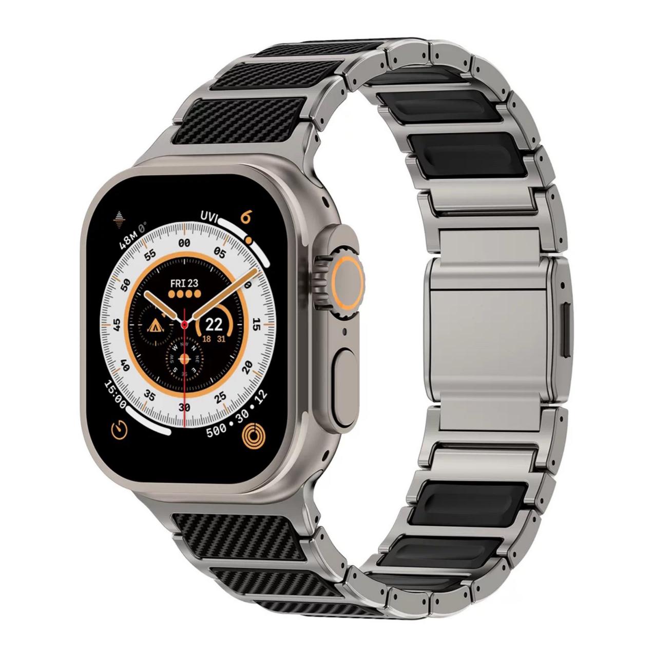Titanium & Carbon Fiber Magnetic Link Band