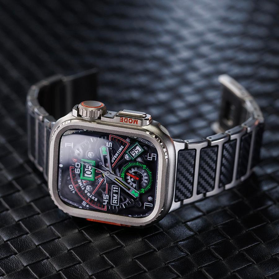 Titanium & Carbon Fiber Magnetic Link Band