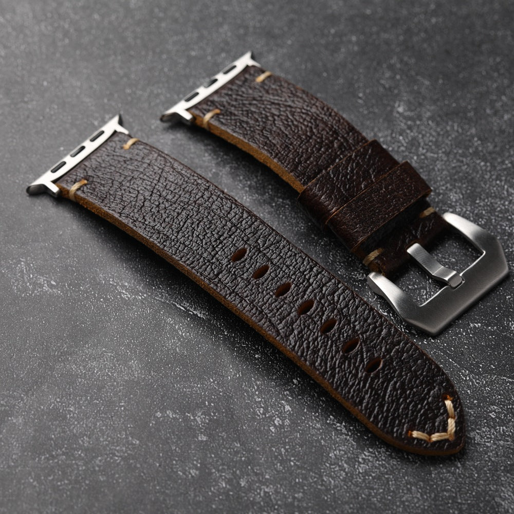 Vintage Horween Leather Strap For Apple Watch